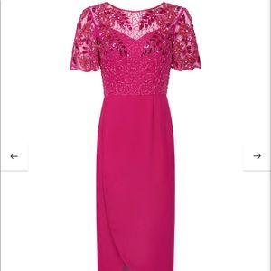 Fuchsia Virgos Lounge embellish dress